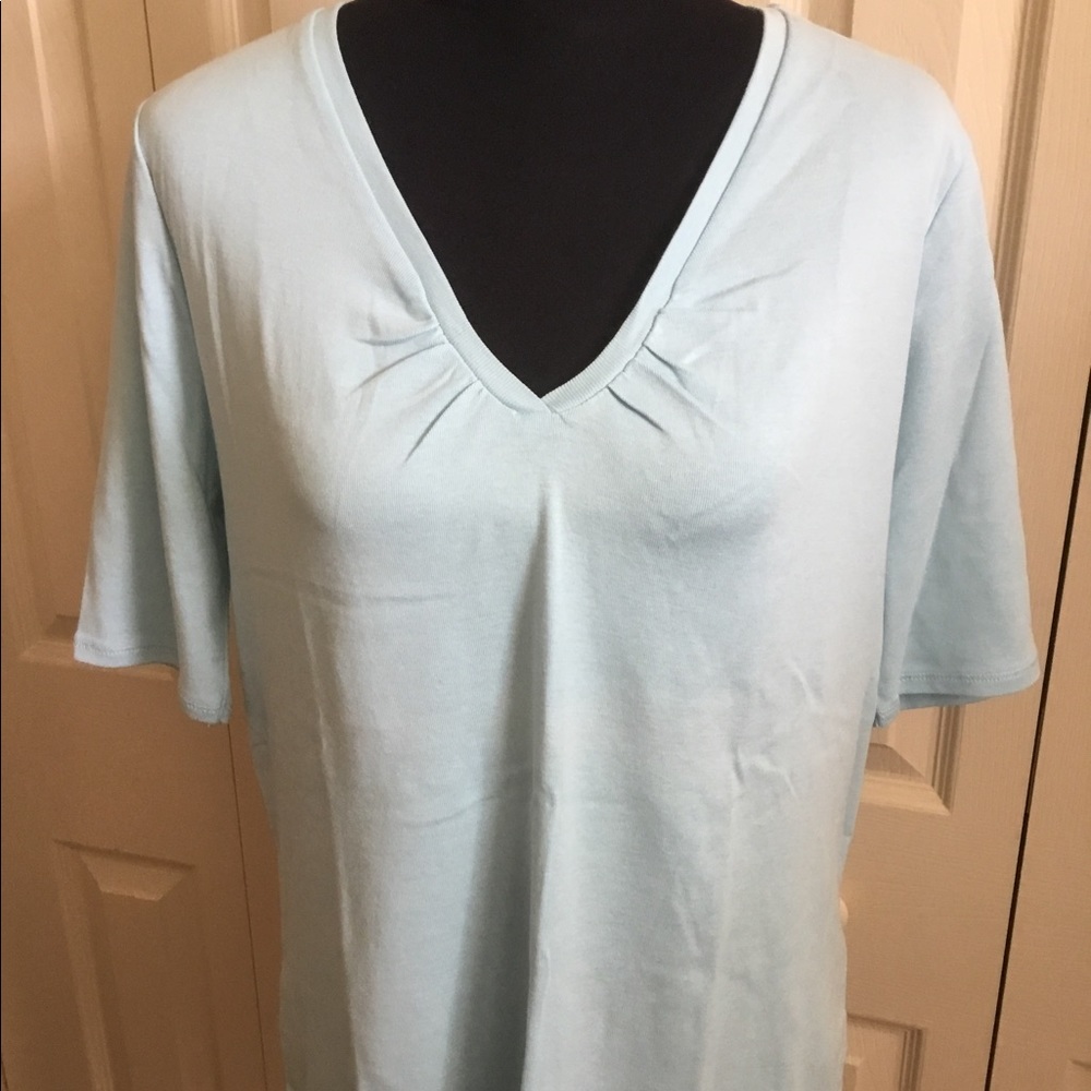 Lane Bryant Pretty & Perfect Cotton V-Neck Tee